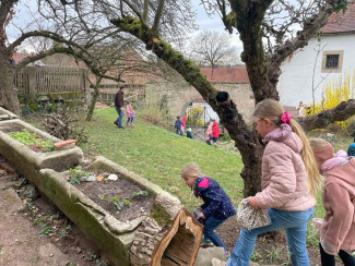 Bild der Ostereiersuche